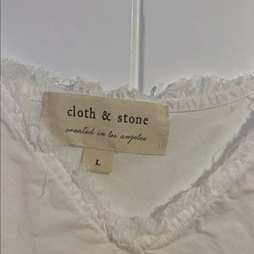Cloth & Stone Gray Ruffled Camisole Top - Picture 2 of 3